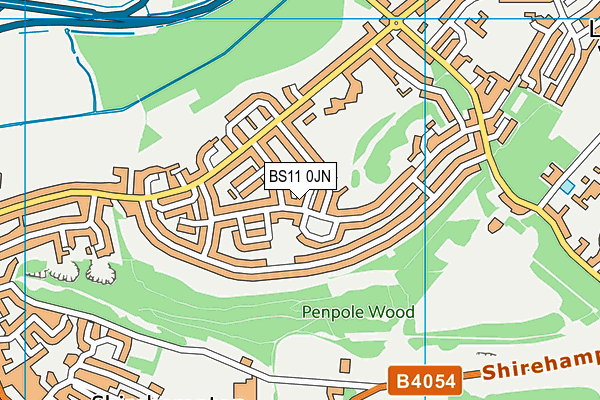 BS11 0JN map - OS VectorMap District (Ordnance Survey)