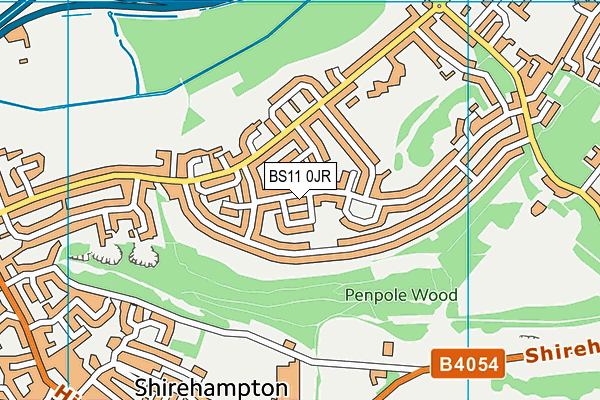 BS11 0JR map - OS VectorMap District (Ordnance Survey)