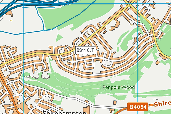 BS11 0JT map - OS VectorMap District (Ordnance Survey)
