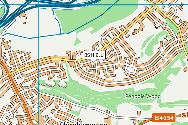 BS11 0JU map - OS VectorMap District (Ordnance Survey)