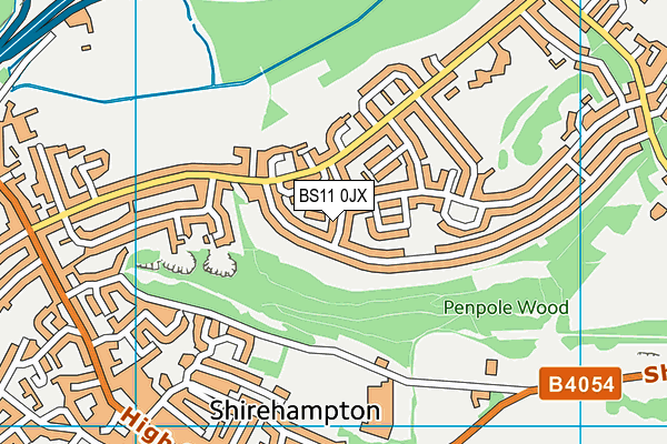 BS11 0JX map - OS VectorMap District (Ordnance Survey)