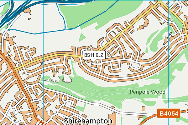 BS11 0JZ map - OS VectorMap District (Ordnance Survey)