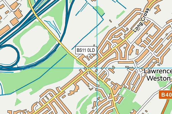 BS11 0LD map - OS VectorMap District (Ordnance Survey)