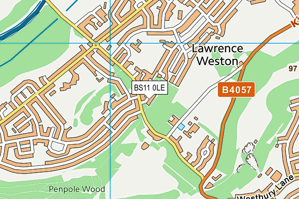 BS11 0LE map - OS VectorMap District (Ordnance Survey)