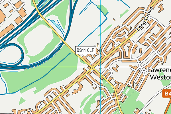 BS11 0LF map - OS VectorMap District (Ordnance Survey)