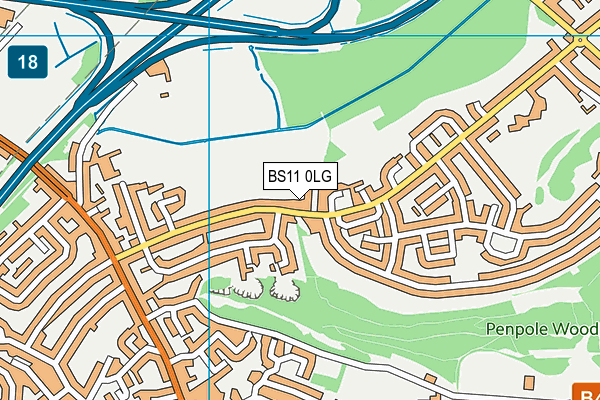 BS11 0LG map - OS VectorMap District (Ordnance Survey)