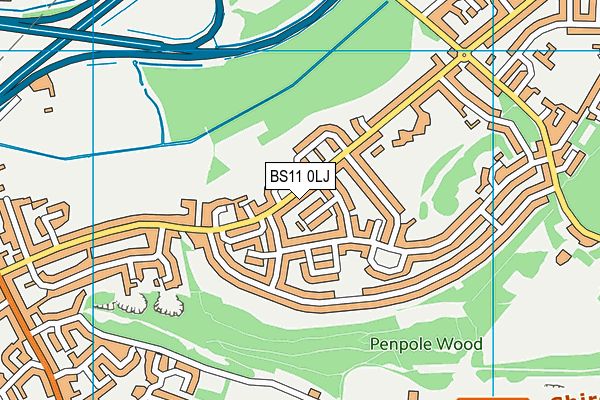 BS11 0LJ map - OS VectorMap District (Ordnance Survey)