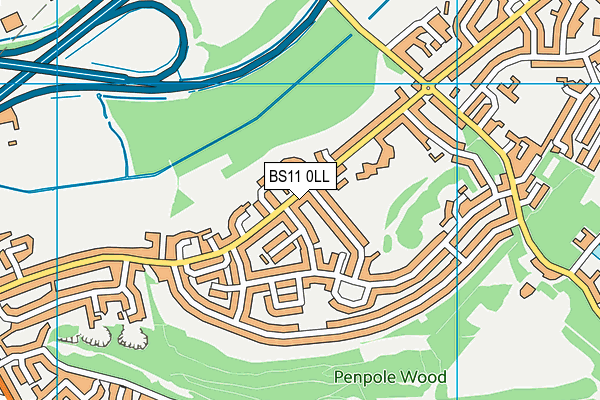 BS11 0LL map - OS VectorMap District (Ordnance Survey)
