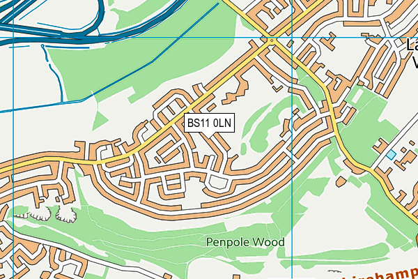 BS11 0LN map - OS VectorMap District (Ordnance Survey)