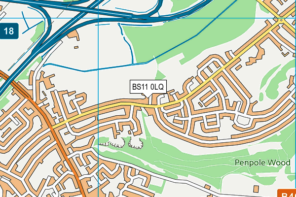 BS11 0LQ map - OS VectorMap District (Ordnance Survey)