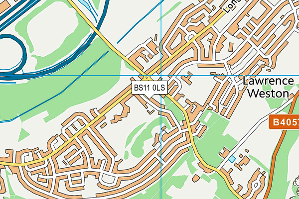 BS11 0LS map - OS VectorMap District (Ordnance Survey)