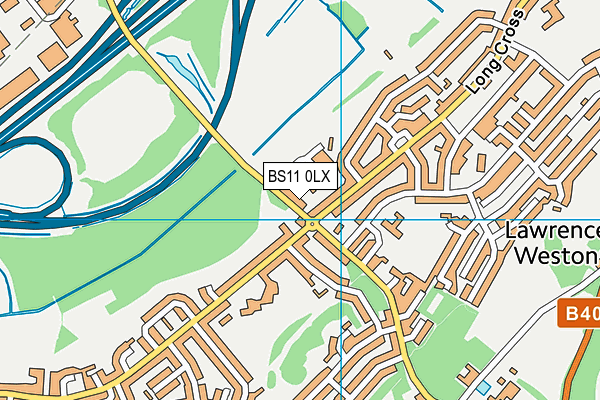 BS11 0LX map - OS VectorMap District (Ordnance Survey)