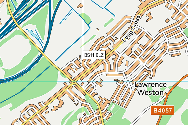 BS11 0LZ map - OS VectorMap District (Ordnance Survey)