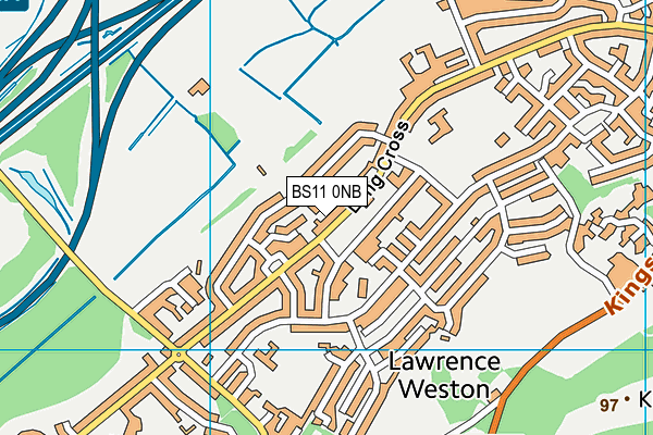 BS11 0NB map - OS VectorMap District (Ordnance Survey)