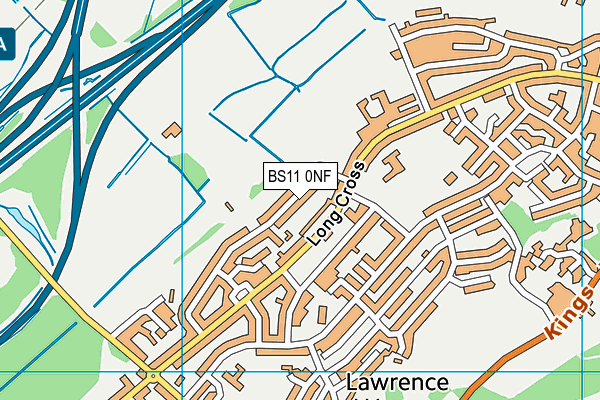 BS11 0NF map - OS VectorMap District (Ordnance Survey)