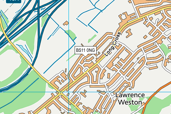 BS11 0NG map - OS VectorMap District (Ordnance Survey)