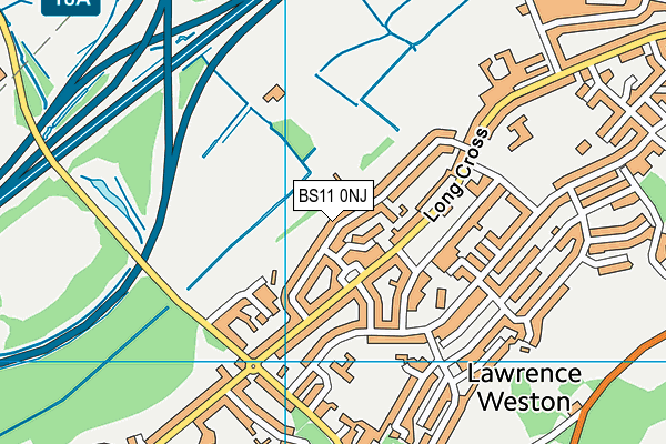 BS11 0NJ map - OS VectorMap District (Ordnance Survey)