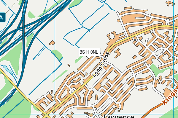 BS11 0NL map - OS VectorMap District (Ordnance Survey)