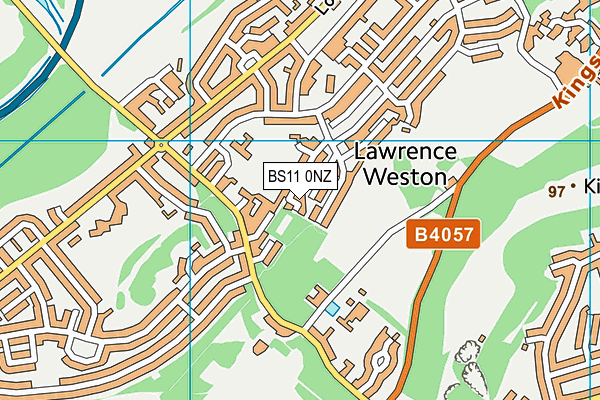 BS11 0NZ map - OS VectorMap District (Ordnance Survey)