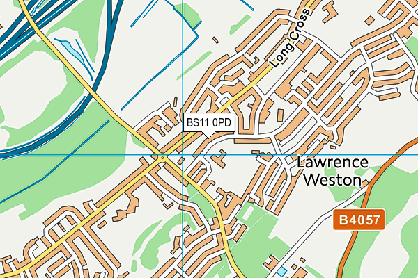 BS11 0PD map - OS VectorMap District (Ordnance Survey)