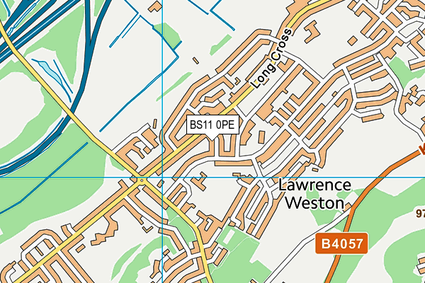 BS11 0PE map - OS VectorMap District (Ordnance Survey)