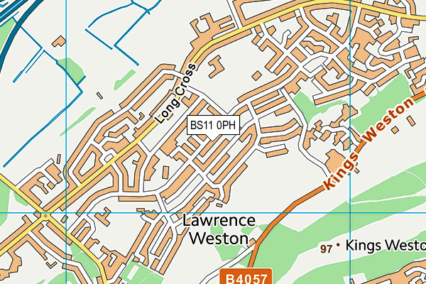 BS11 0PH map - OS VectorMap District (Ordnance Survey)