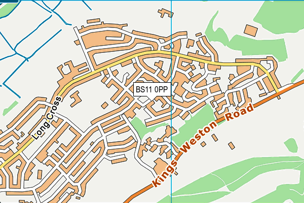 BS11 0PP map - OS VectorMap District (Ordnance Survey)