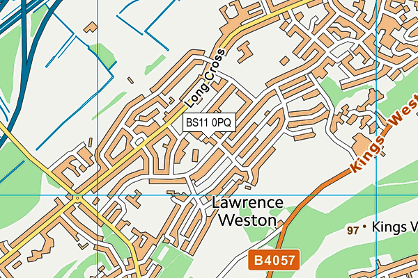 BS11 0PQ map - OS VectorMap District (Ordnance Survey)