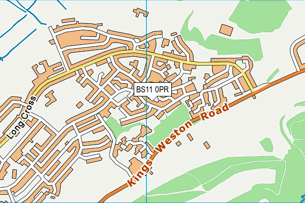 BS11 0PR map - OS VectorMap District (Ordnance Survey)