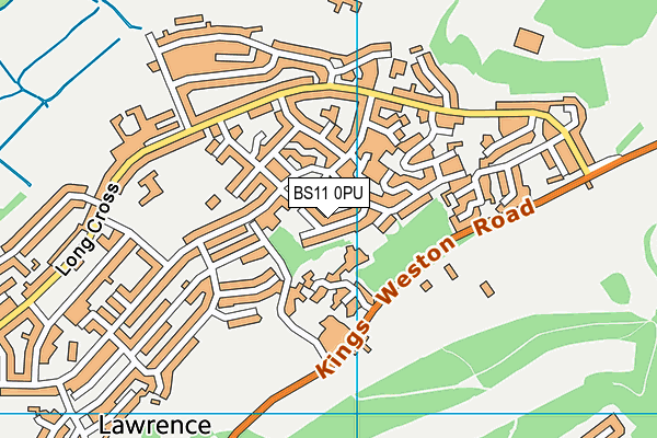 BS11 0PU map - OS VectorMap District (Ordnance Survey)