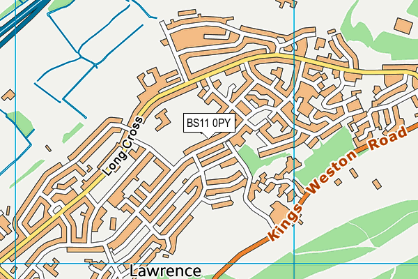 BS11 0PY map - OS VectorMap District (Ordnance Survey)