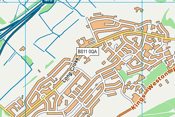  map (BS11 0QA) - OS VectorMap District (Ordnance Survey)
