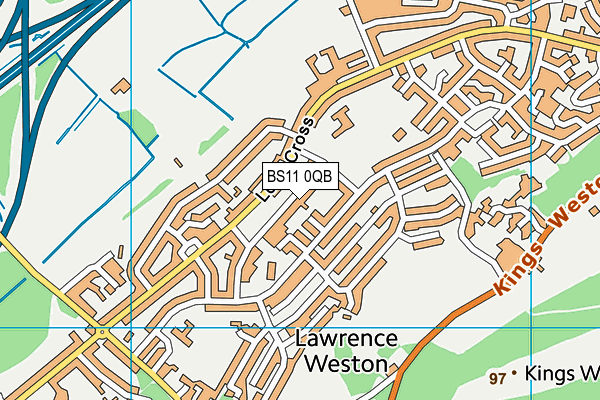 BS11 0QB map - OS VectorMap District (Ordnance Survey)
