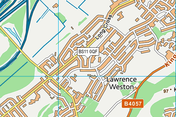 BS11 0QF map - OS VectorMap District (Ordnance Survey)
