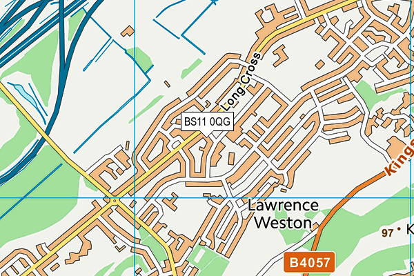 BS11 0QG map - OS VectorMap District (Ordnance Survey)