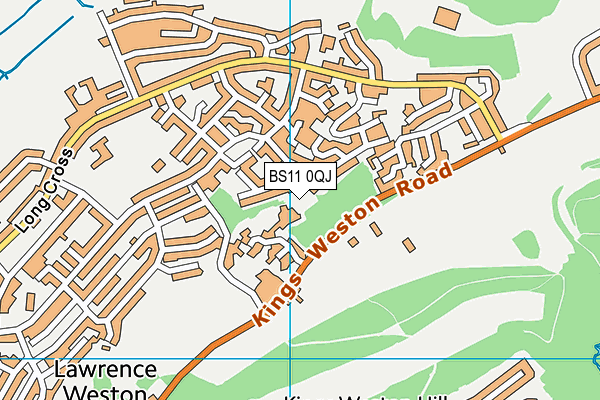 BS11 0QJ map - OS VectorMap District (Ordnance Survey)