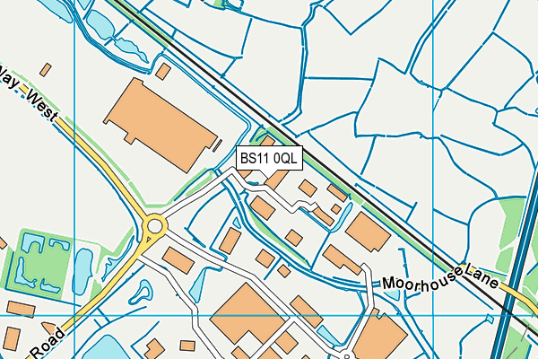 BS11 0QL map - OS VectorMap District (Ordnance Survey)