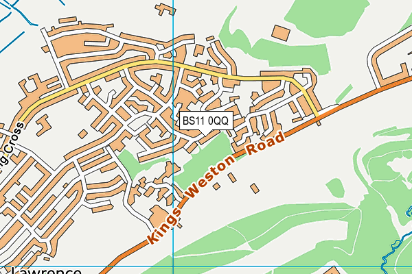 BS11 0QQ map - OS VectorMap District (Ordnance Survey)