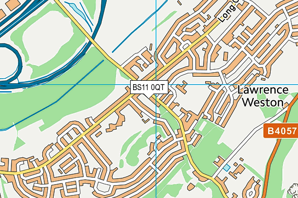 BS11 0QT map - OS VectorMap District (Ordnance Survey)