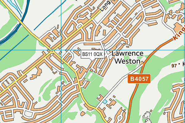 BS11 0QX map - OS VectorMap District (Ordnance Survey)