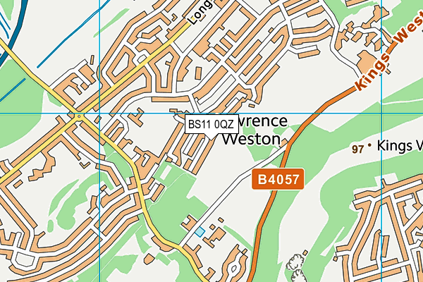 BS11 0QZ map - OS VectorMap District (Ordnance Survey)