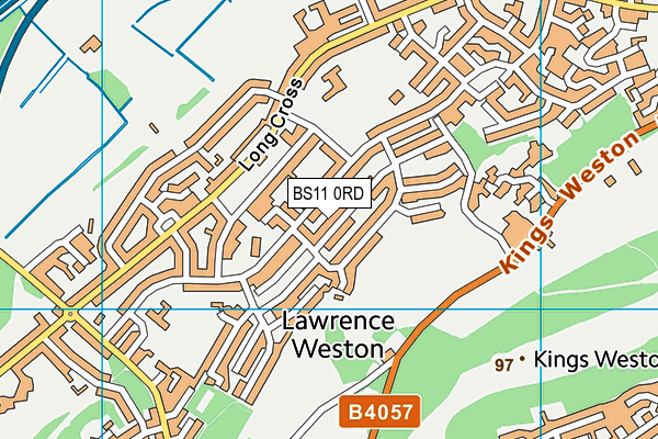BS11 0RD map - OS VectorMap District (Ordnance Survey)