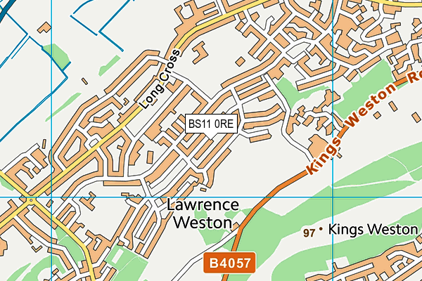 BS11 0RE map - OS VectorMap District (Ordnance Survey)