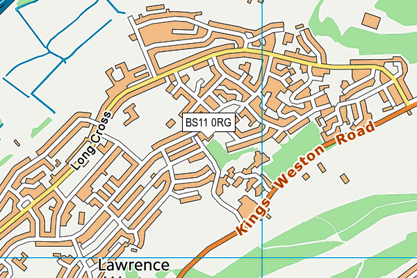 BS11 0RG map - OS VectorMap District (Ordnance Survey)
