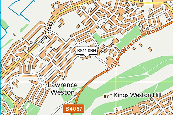 BS11 0RH map - OS VectorMap District (Ordnance Survey)