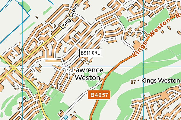 BS11 0RL map - OS VectorMap District (Ordnance Survey)