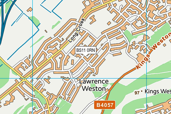 BS11 0RN map - OS VectorMap District (Ordnance Survey)