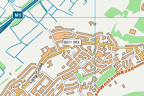 BS11 0RX map - OS VectorMap District (Ordnance Survey)
