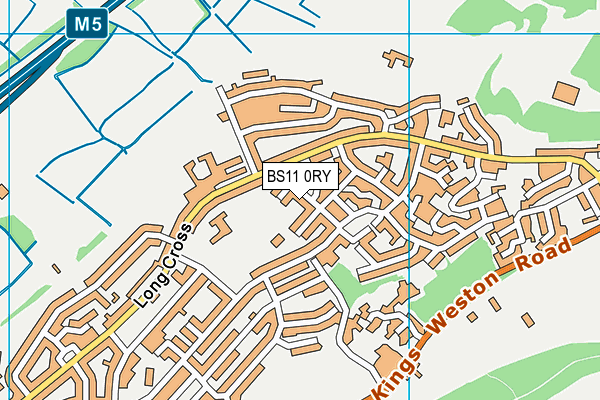 BS11 0RY map - OS VectorMap District (Ordnance Survey)