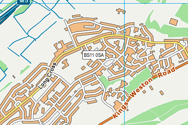 BS11 0SA map - OS VectorMap District (Ordnance Survey)